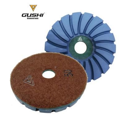 4.5inch Aluminum Oxide Semi-Flex Grinding Disc with 8 Silence Line Suit for Big Area Rust Removal&Grinding