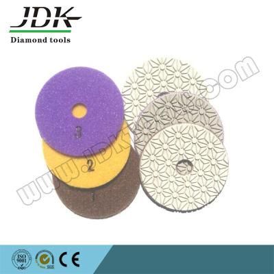 3 Step Diamond Wet Flexible Polishing Pads for Stone Processing