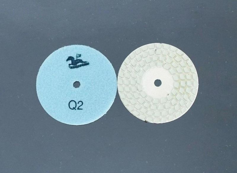 Top Qifeng 80/100mm 4 Steps Diamond Resin Polishing Pad for Granite/Marble