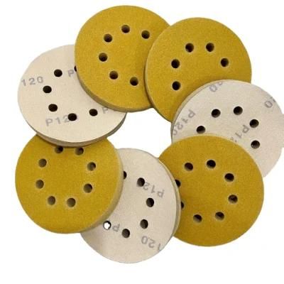 320 Grit 4.5inch Ao Grinding Disc Round Velcro Abrasive Sanding Disc