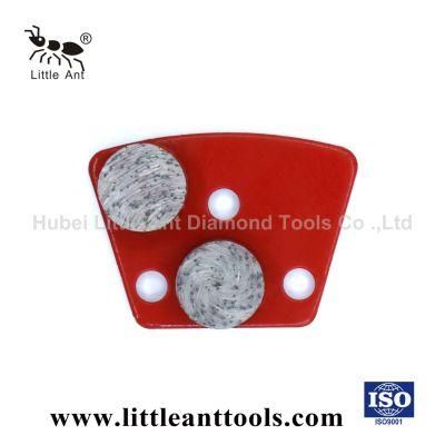 2 Dots Segment Diamond Metal Grinding Pad for Concrete