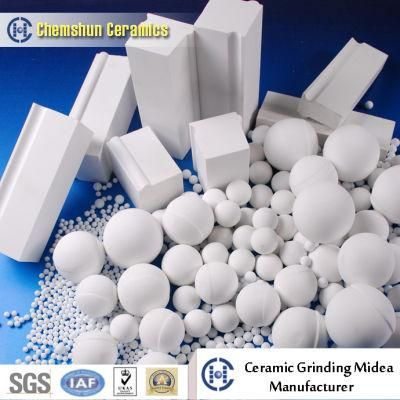 92% 95% Al2O3 Ceramic Grinding Media for Ball Mills