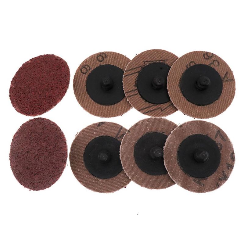 2" 50mm Quick Change Roll Lock Red Surface Conditioning Sanding Disc