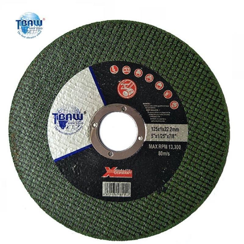 Factory OEM 5 Inch125*1.0*22mm Resin Bond Abrasive Polishing Cutting Wheels Disc for Metal Ss