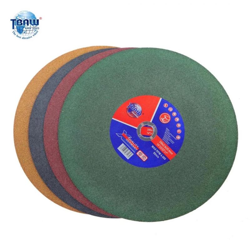 Abrasives Cutting Wheel 355 for Metal and Stainless Steel Hot 14′ Inch 355 Durable Abrasive Resin Bond Cutting Wheel for Metal Cutting and Grinding Discs Making