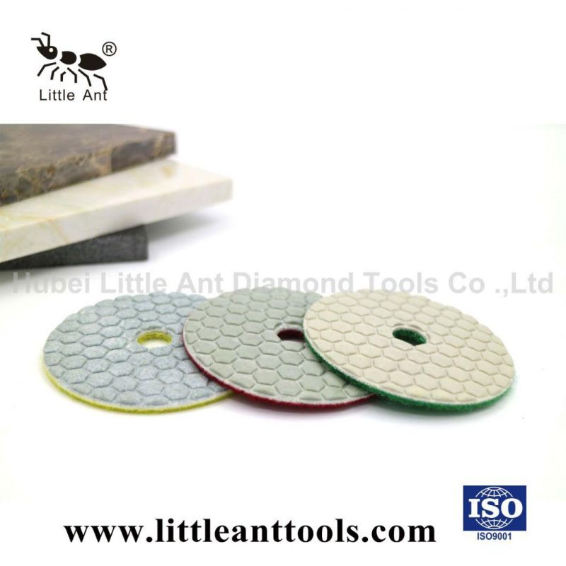 Little Ant Hot Sale Pressed Dry Polishing Pad Used for Polishing Granite Marble Terrazzo