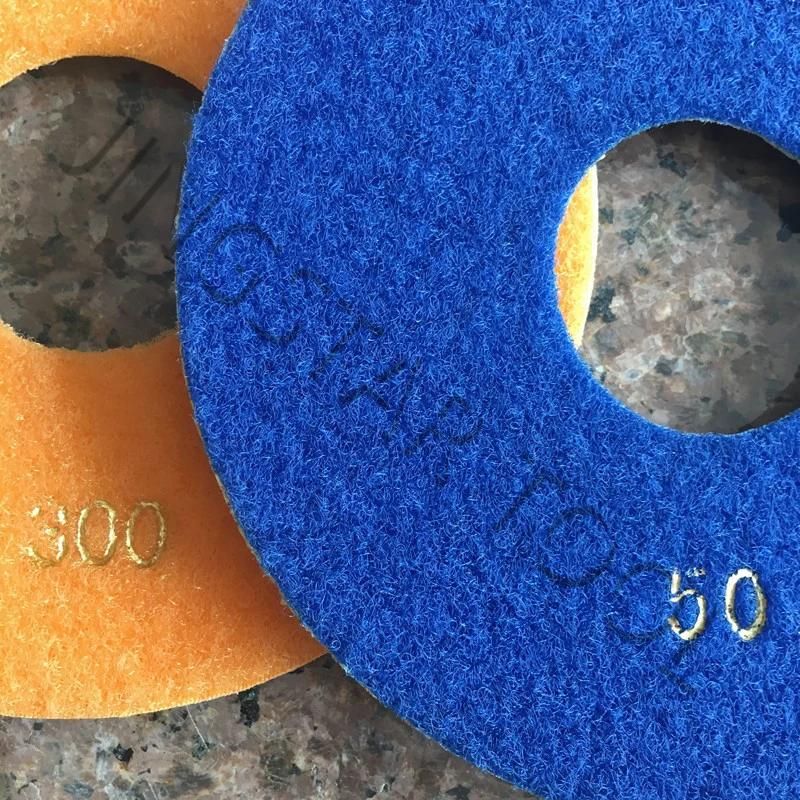 Factory 6 Inch Marble Polishing Pad Diamond Stone Wet Polish Pad