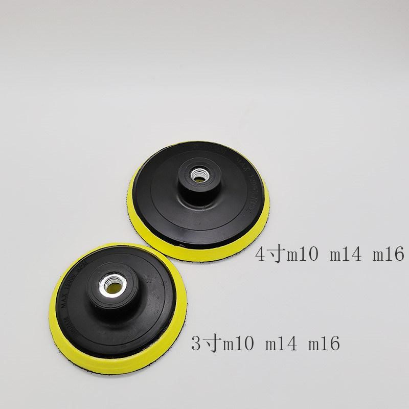 Diamond Polishing Pad Backer/Holder Wholesale 3′′ 4′′ 5′′ 100 Plastic Durable Connector M10 14 16 5/8-11 China Manufacturer