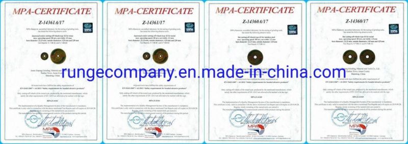 Power Tools 4 1/2 Inch Abrasives Cutting Discs with CE for Metals