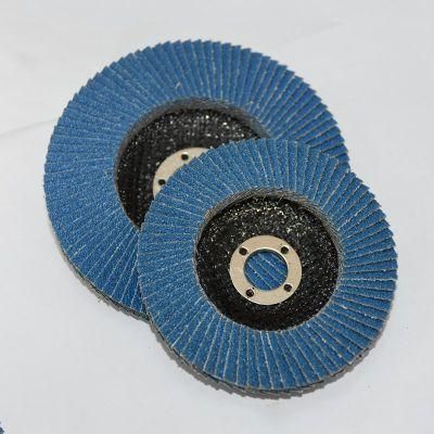 125mm T29 Blue Color Zirconium Flap Discs Grinding Wheel 5 Inch Abrasive Flap Disks