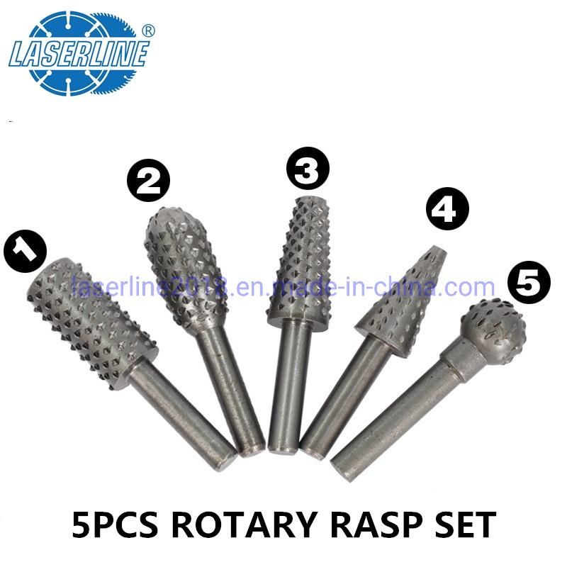 5PCS Rotary Rasp Set Polishing Set Carving Set