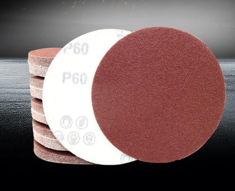 5′nch 4′inch Aluminium Oxide Abrasive Sand Disc Paper for Wood