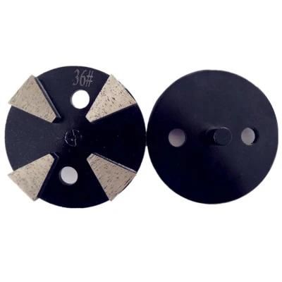 4 Inch D100mm Universal Diamond Polishing Pads with Single Pin Diamond Grinding Disc for Concrete and Terrazzo Floor