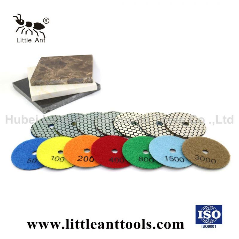 Wholesale Hexagon Dry Polishing Pads for Granite, Marble and Quartz, Durable
