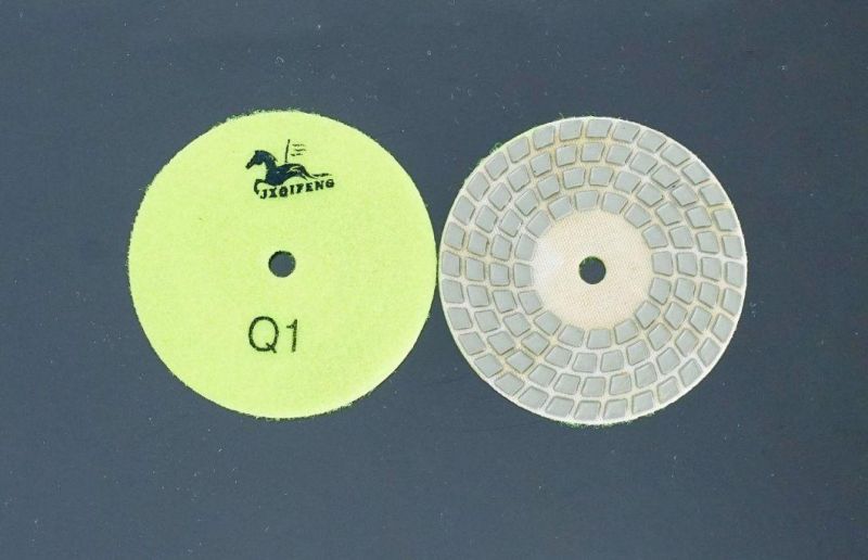 Top Manufacturer Qifeng 4 Steps Diamond Tools Dry Polishing Pads for Granite&Marble