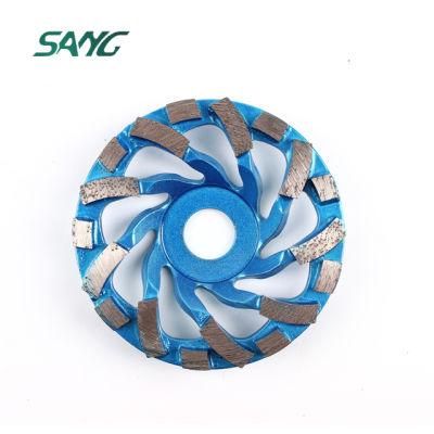 Turbo Diamond Cup Wheel for Grinding Stone Concrete (SG-104)