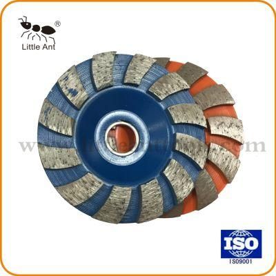 80 mm Blue and Orange Diamond Grinding Wheel for Concrete, Floor.