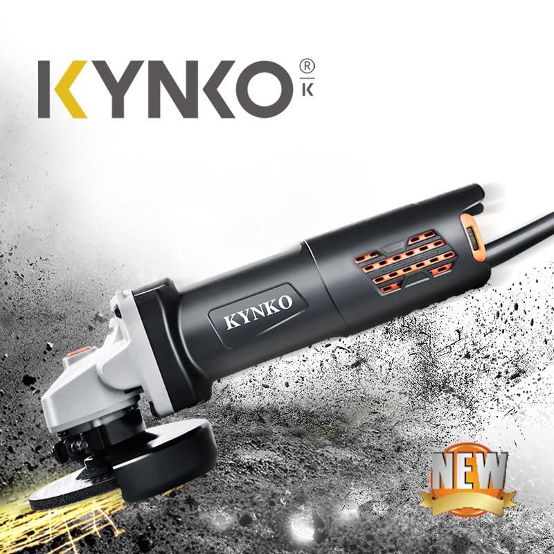 Kynko 115mm 900W 11000rpm NSK/NMB Bearing Electric Stones Angle Grinder for Industrial Use