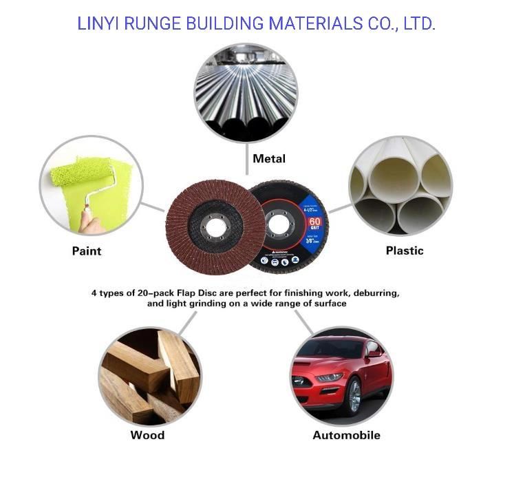 4.5" Zirconia Abrasive Grinding Flap Sanding Disc for Metal Stainless Steel Apply Various Famous Angle Grinder Power Tools
