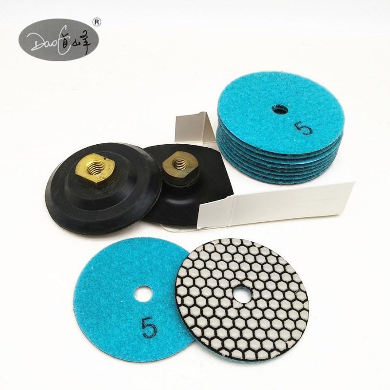 Daofeng 4inch 100mm Flexible Polishing Pad for Quartz (hexagon)