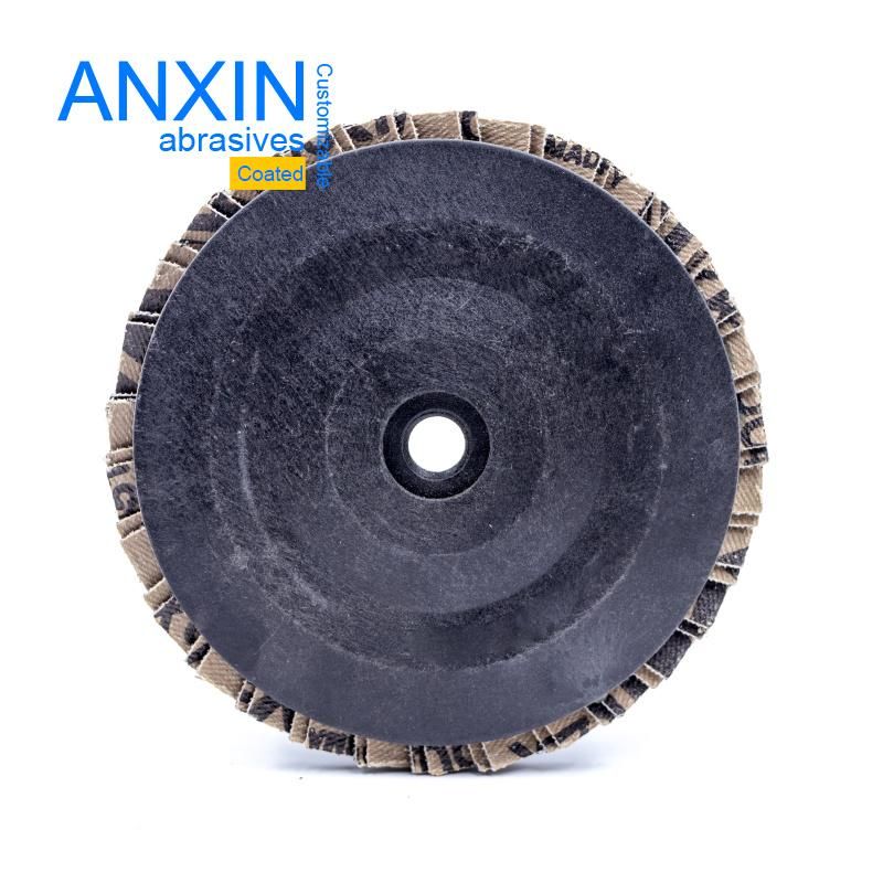 4" Flap Disc in Double Flaps with Nylon Backing with M10 Thread