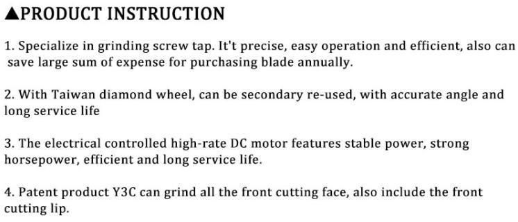 Txzz Tx-Y3c 5-20mm Universal Electric Professional High Precision Screw Tap Grinder with CE