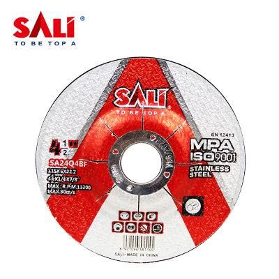 Sali 4.5inch 115*6*22.2mm Professonal Quality Stainless Steel Grinding Disc