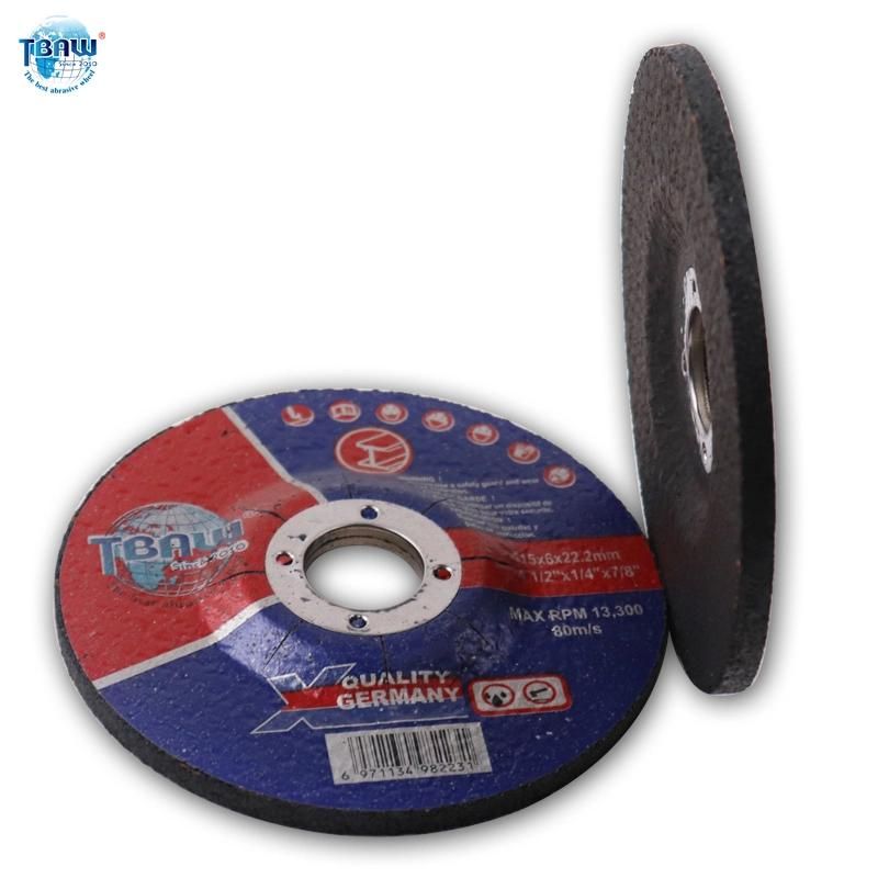 115X6X22 4-1/2 Inch 115X6X22 Resin Bond Grinding Wheel for Stainless Steel Best Quality Cutting Grinding Wheel Making Machine Abrasive Cutting Grinding Disc