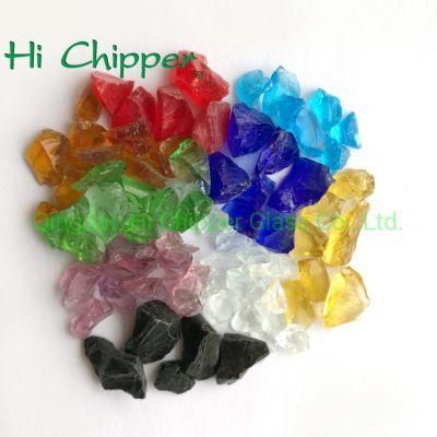Colorful Decorative Broken Crushed Colored Glass Grit