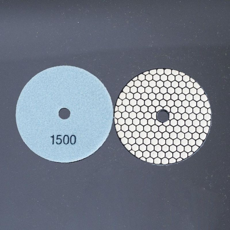 Qifeng 7 Steps 125mm/5" Diamond Tools Abrasive Resin Bond Dry Polishing Pads for Nature Stones