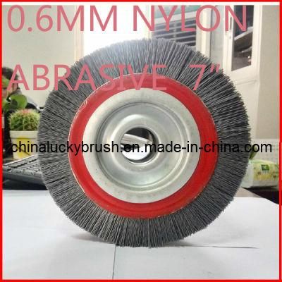 7 Inch 6mm Nylon Abrasive Wheel Brush (YY-236)