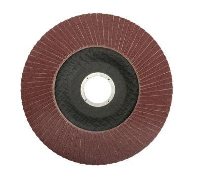 115X22.2mm Coated Flap Disc with Zirconia Alumina