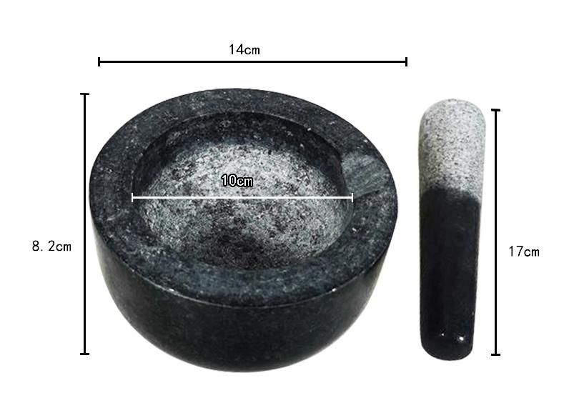 Wholesale Price Granite Mortars and Pestles Size 14X8cm for Kitchen Use