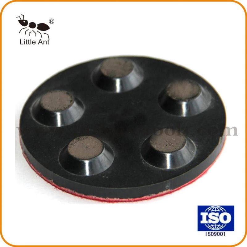 4 Inch 5 Dots Diamond Resin Metal Polishing Pads for Comcrete