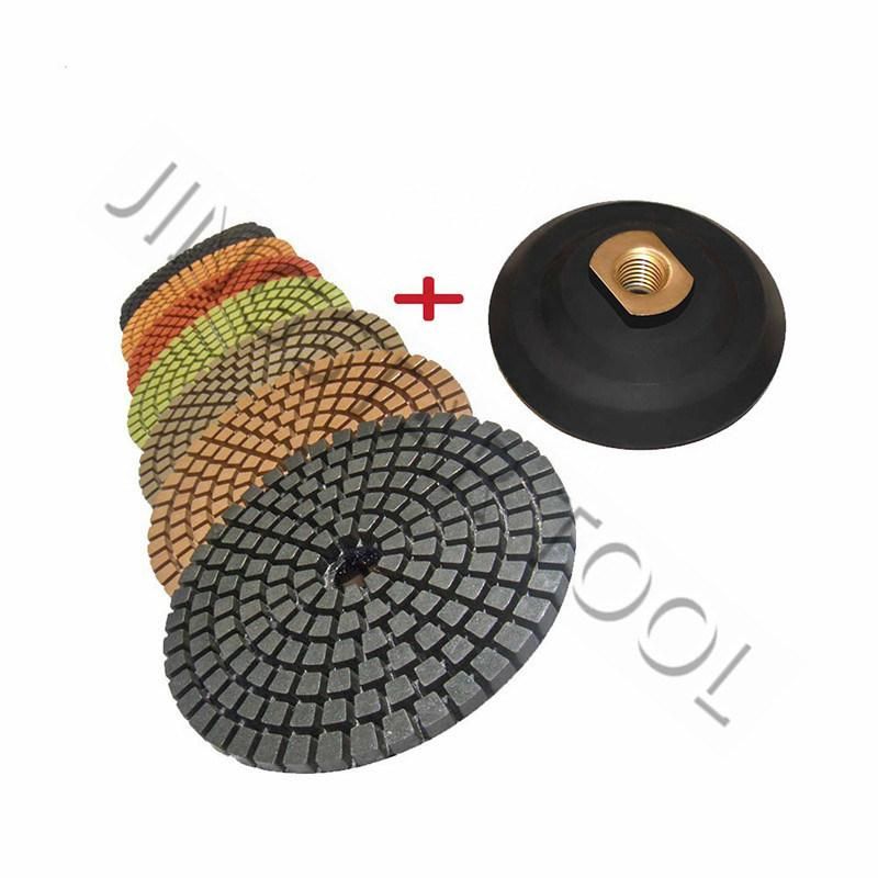Wet Flexible Round Resin Bonded Polishing Pads for Granite Marble