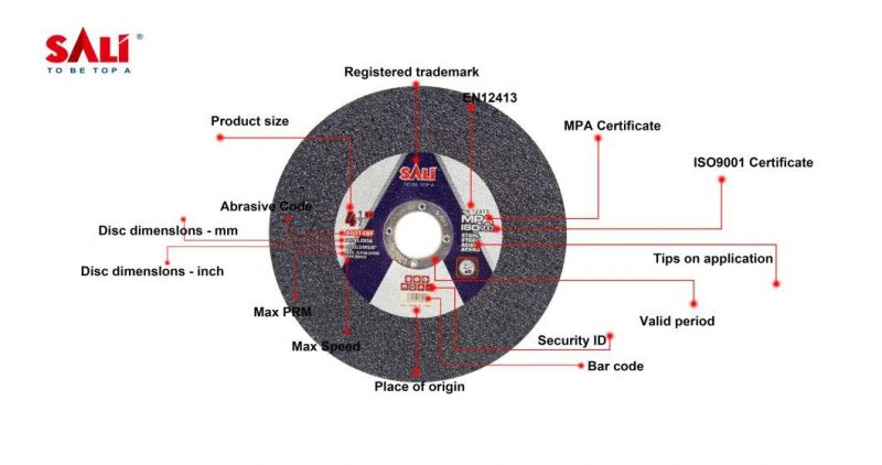 Sali Good Price Cutting Disc Cutting Wheel