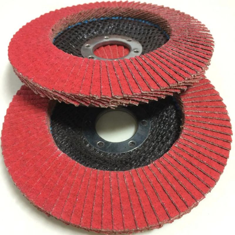 High Quality Wear-Resisting Abrasive Tool 4"-7" Ceramic Grain Flap Disc for Grinding Stainless Steel and Metal