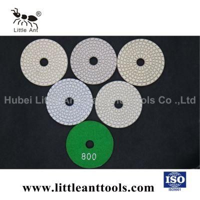4-Inch White Diamond Polishing Pads for Granite Stone