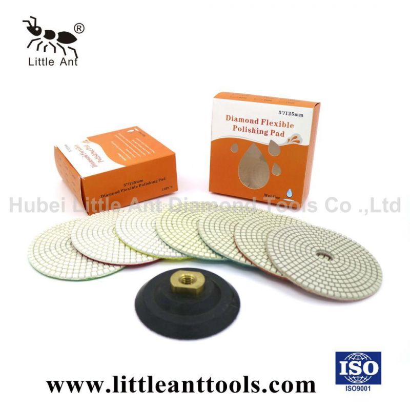 5" White Straight Tooth Grinding Disc and Polishing Pad