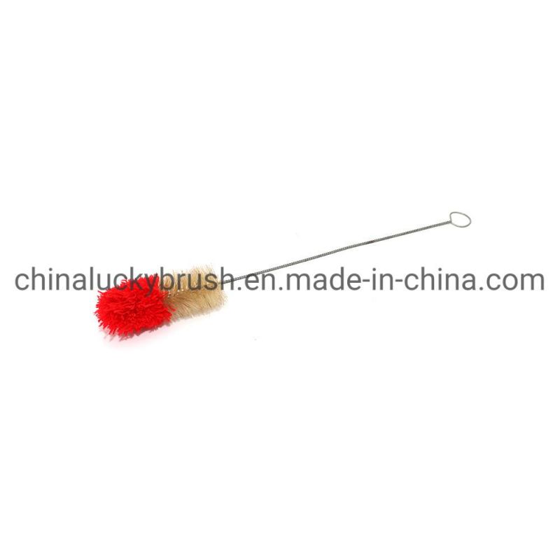 Nylon Bottle Tube Orifice Cleaning Brush /Steel Wire Handle Cleaning Rust Removal Deburring Brush (YY-976)