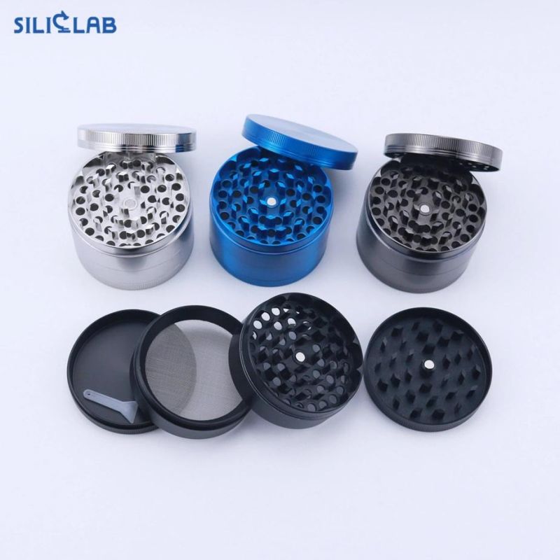 Custom Logo New 4 Layer Alloy Herbal Herb Tobacco Grinder Smoke Grinders Smoking Pipe Herb Metal Grinders