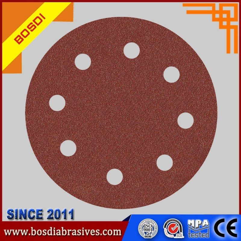 Sanding Disc,Velcro Disc 125mm with Hole or Without Hole, 3m,Sain-Gobain,Norton Quality with Adhasive Glue Sanding Disk Polishing Wood,Metal,Ss,Car,Painting Ect