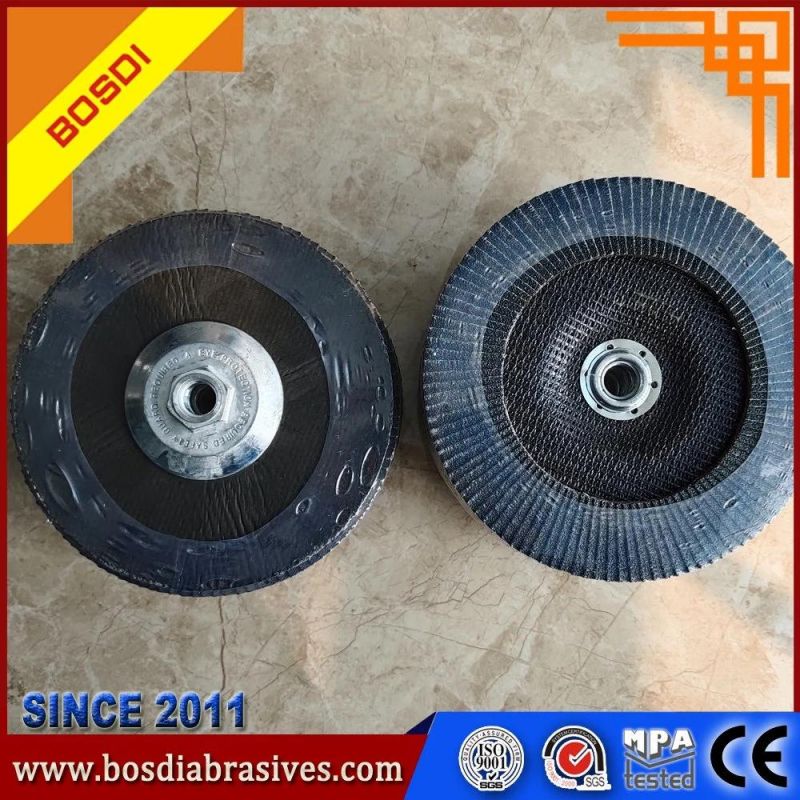 7" Vsm Cloth Zircounium Abrasive Flap Disc with Arbor Grinding for stainless Steel and Matel