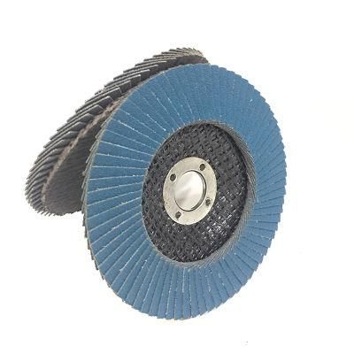 High Quality 4&quot; 4.5&quot; 5&quot;6&quot;7&quot; Zirconia Alumina Flap Disc for Grinding Stainless Steel and Metal