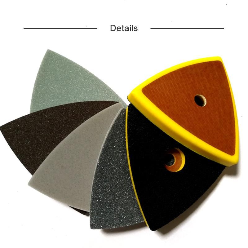 Triangle Backup Sanding Pad with Center Hole 80*80*80mm Sander Backing Pad for Grinding & Polishing