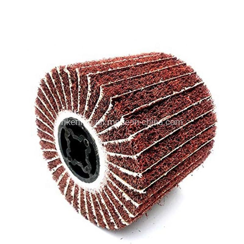 Electric Emery Cloth Sand Paper Wire Drawing Polishing Grinding Wheel Flap Wheel for Stainless Steel