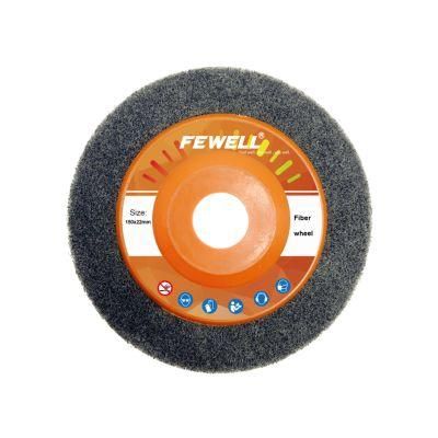 125*22mm 5in Nylon Abrasive Buffing Wheel Non Woven Fiber Polishing Wheel for Polishing Stainless Steel Metal