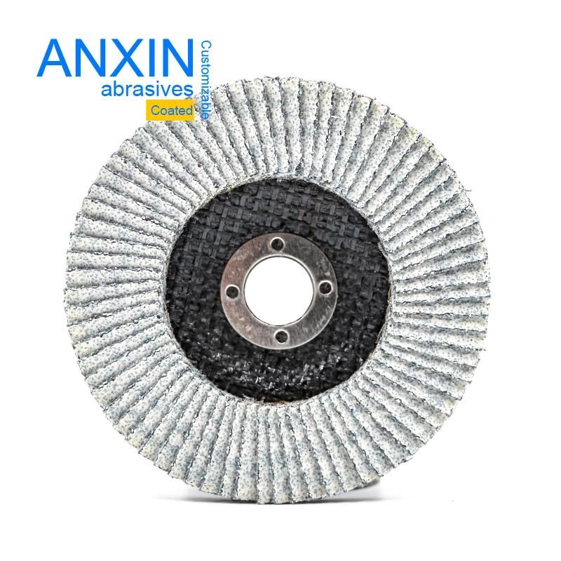 Ceramic Flap Disc with Whtie Coated for Soft Metal Grinding