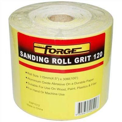 Durable 120 Grit Corundum Sandpaper Abrasive Cloth Roll for Woodworking