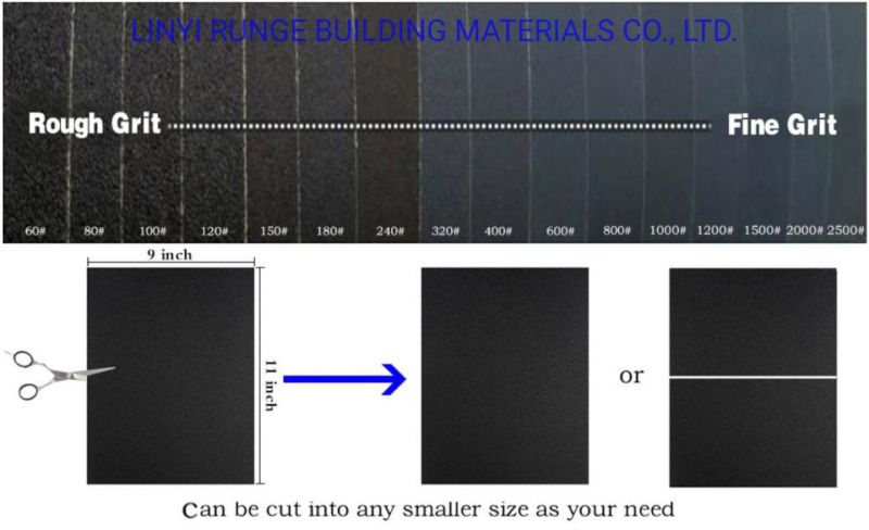 9 X 11" Silicon Carbide Wet/Dry Abrasive Sanding Sheets Sandpaper for Automotive Polishing and Jewelry Polishing